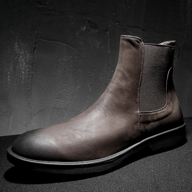 Herren-Chelsea-Stiefel aus Leder