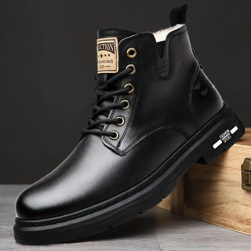 Herren-Stiefel, gefüttert, atmungsaktiv, Freizeit-Design