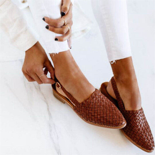 Elegante Leder-Sandalen für Damen