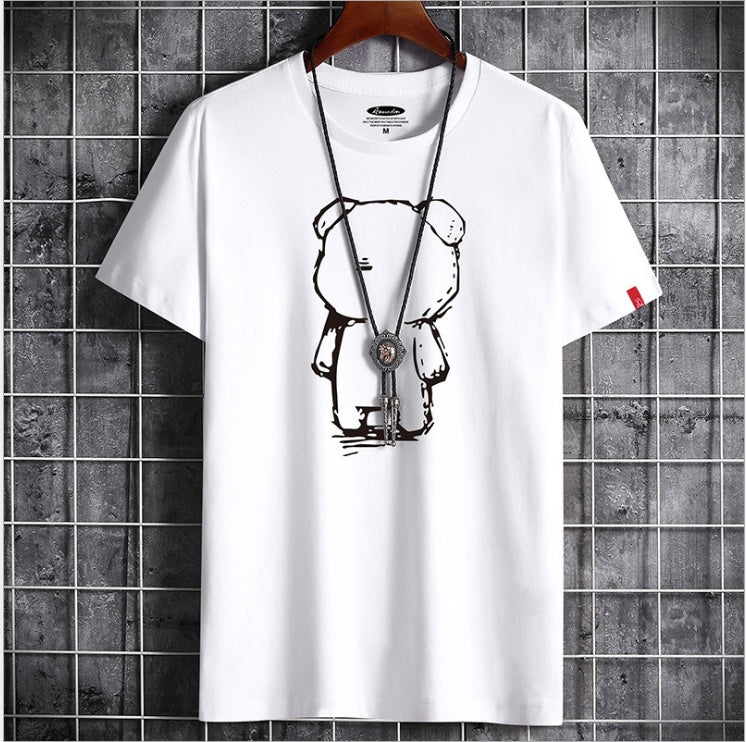 Lustiges Anime Bären T-Shirt für Herren