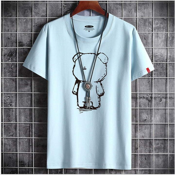 Lustiges Anime Bären T-Shirt für Herren