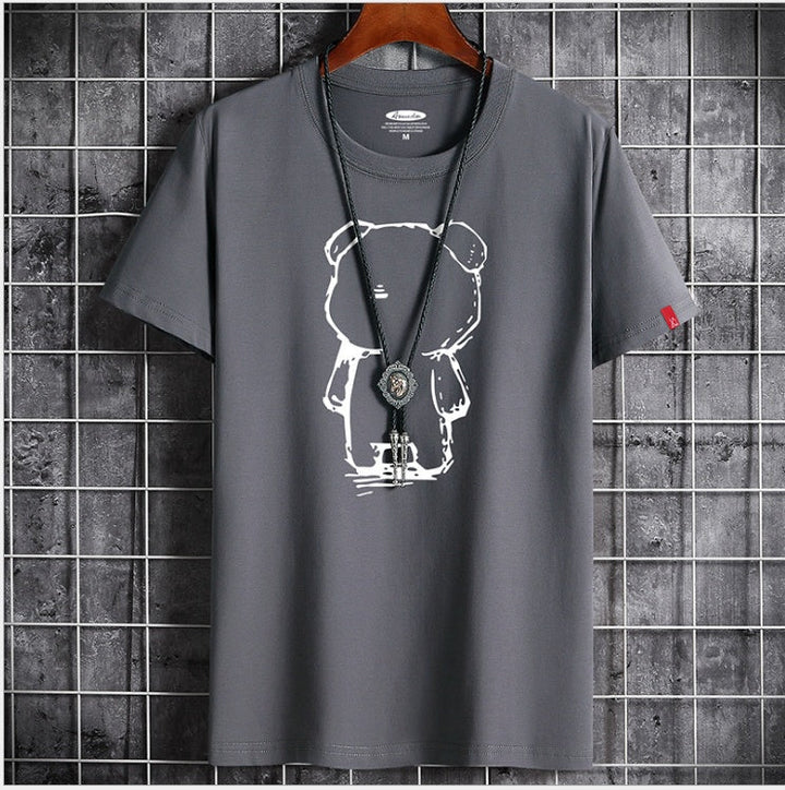 Lustiges Anime Bären T-Shirt für Herren