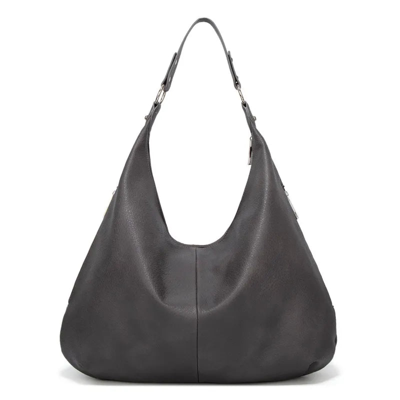 Nord Taschen | Große vegane Kuhfell-Hobo-Tasche, übergroße Schultertasche
