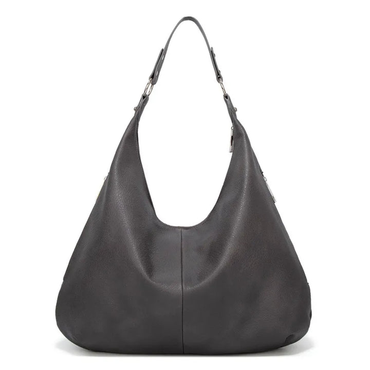 Nord Taschen | Große vegane Kuhfell-Hobo-Tasche, übergroße Schultertasche