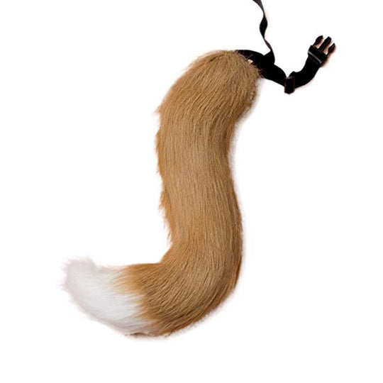 Damen Abnehmbarer flauschiger Faux‑Fur‑Schwanz mit verstellbarem Befestigungs‑Gürtel Nord Taschen