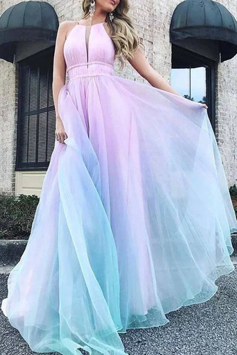 Lässiges Patchwork Netz Halter Netz Kleid Kleider - Arvani