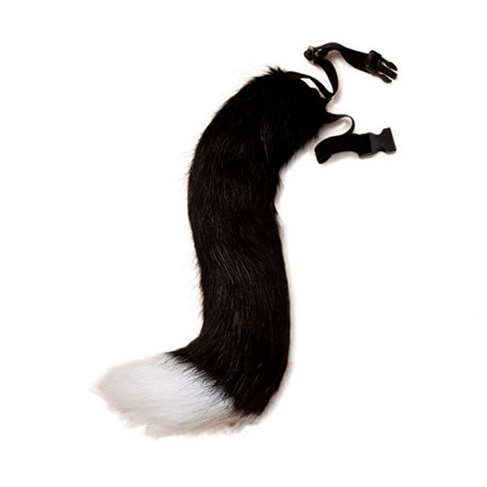 Damen Abnehmbarer flauschiger Faux‑Fur‑Schwanz mit verstellbarem Befestigungs‑Gürtel Nord Taschen