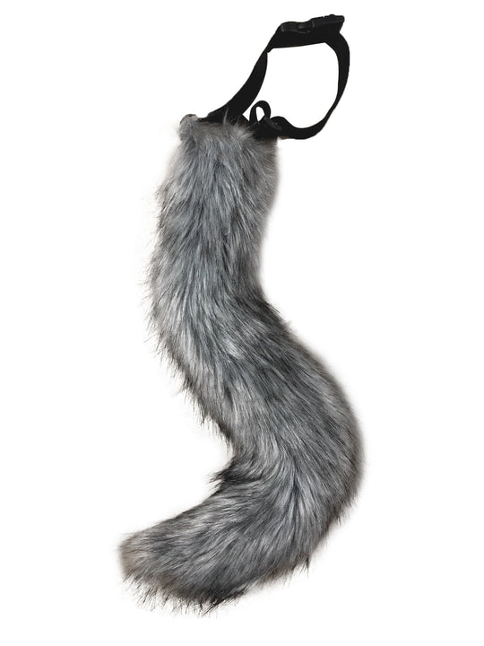 Damen Abnehmbarer flauschiger Faux‑Fur‑Schwanz mit verstellbarem Befestigungs‑Gürtel Nord Taschen
