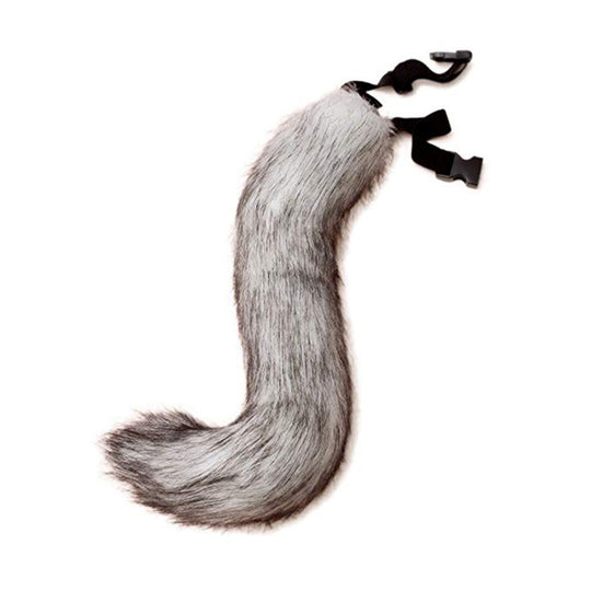 Damen Abnehmbarer flauschiger Faux‑Fur‑Schwanz mit verstellbarem Befestigungs‑Gürtel Nord Taschen