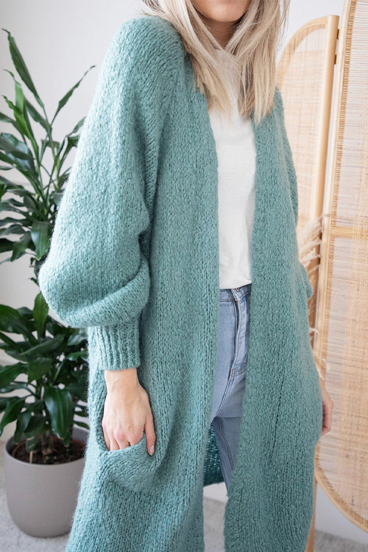 Offene Front Strickjacke