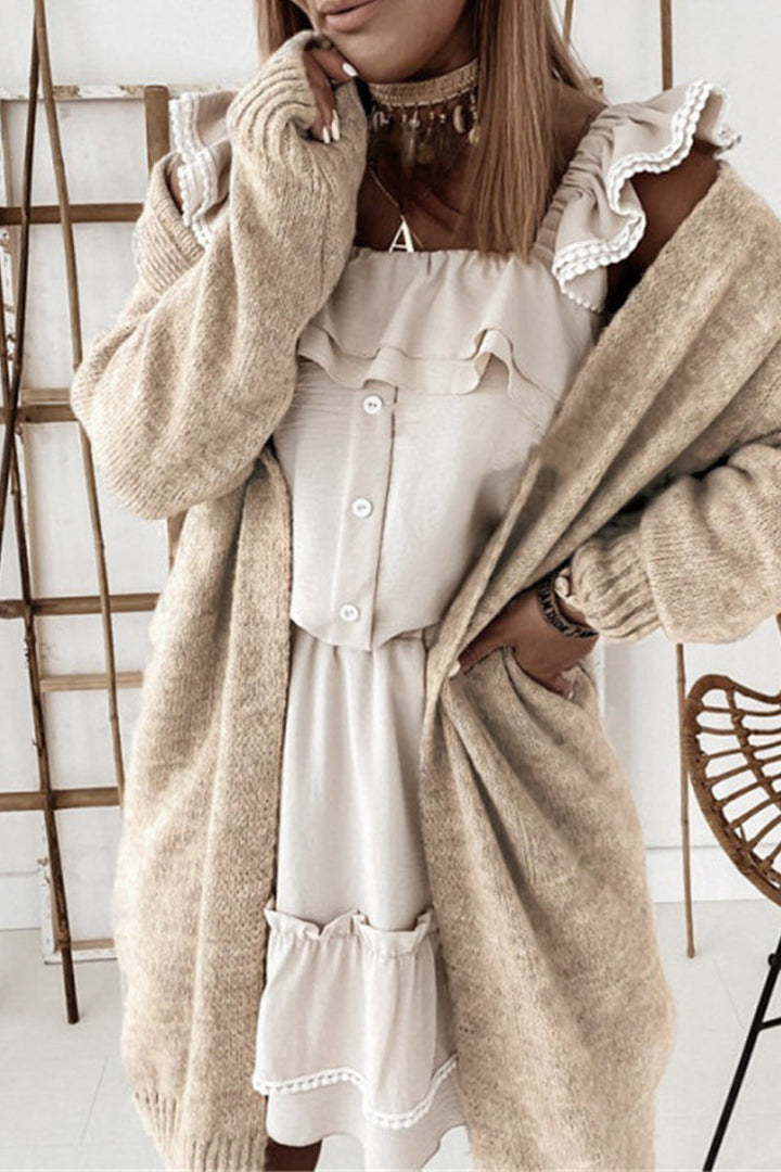 Offene Front Strickjacke