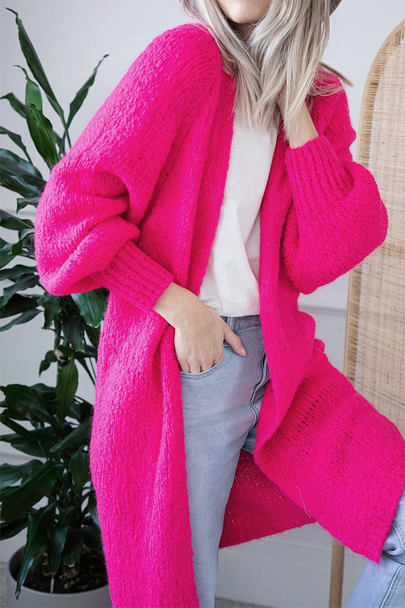 Offene Front Strickjacke