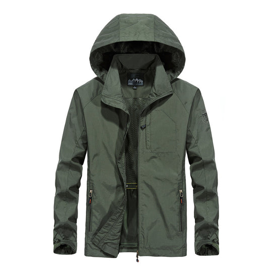 Herren Multifunktionale Wanderjacke mit Kapuze Nord Taschen