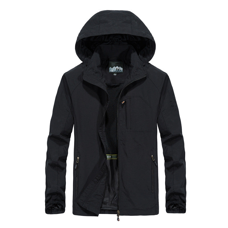 Herren Multifunktionale Wanderjacke mit Kapuze Nord Taschen