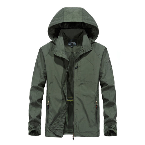 Herren Multifunktionale Wanderjacke mit Kapuze Nord Taschen