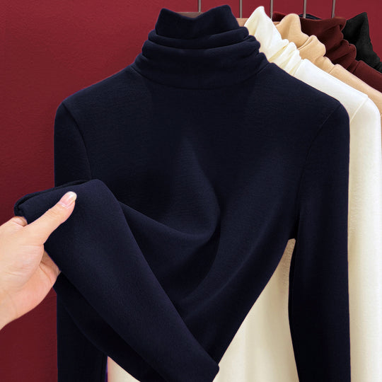 Damen-Thermo-Shirt mit Stehkragen, gefüttert