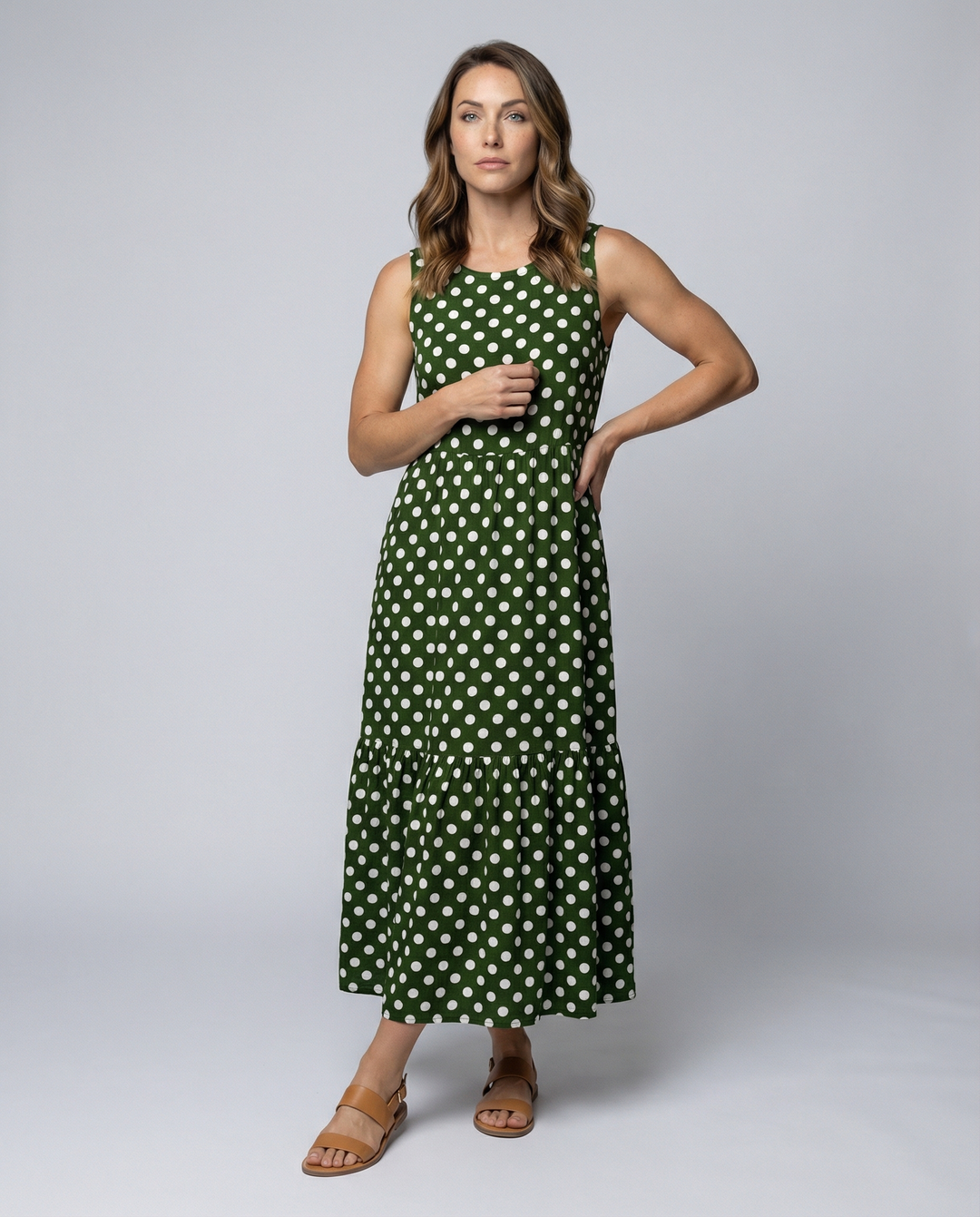 Elegantes Sommerkleid mit Pünktchen