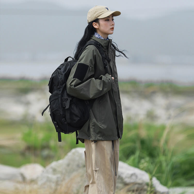 Jacke mit Wind- und Wasserabwehr