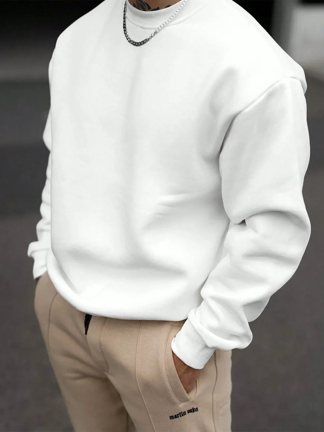 Herren Sweatshirt mit Rundhalsausschnitt - Vittorelli