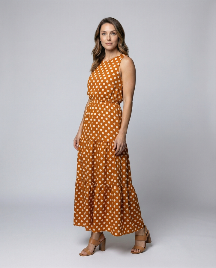 Elegantes Sommerkleid mit Pünktchen