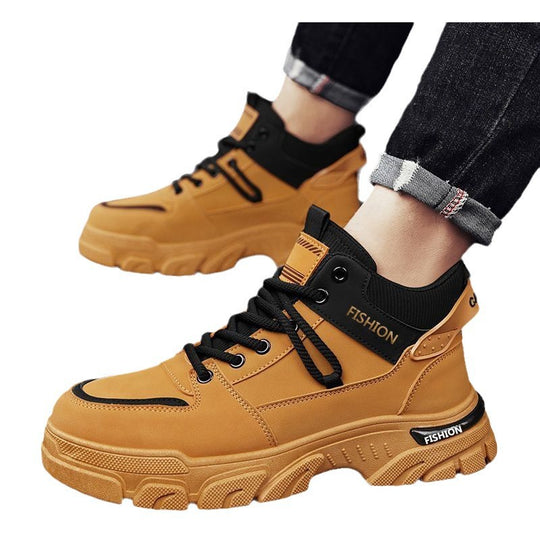 Herren-Arbeitsstiefel, rutschfest, wasserabweisend, High-Top