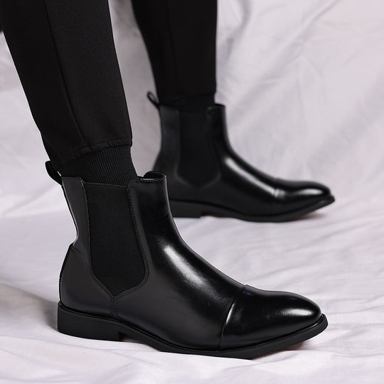 Elegante Herren-Chelsea-Stiefel, spitz zulaufend