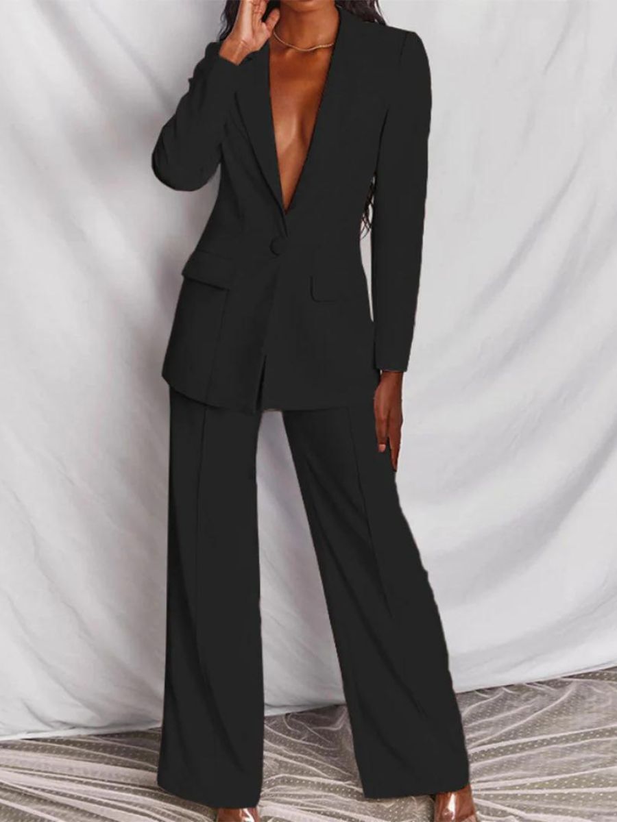 Blazer und Hose Set für Damen Business Kleidung
