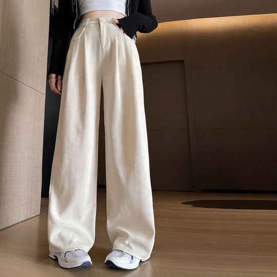 Damen-Cordhose, gerade geschnitten, gefüttert, für Herbst/Frühling