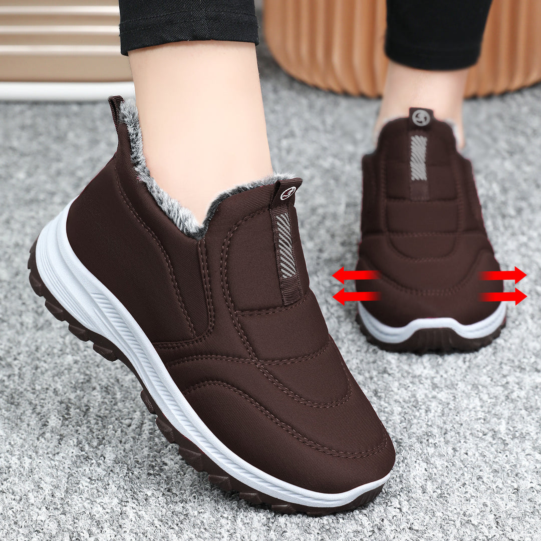 Gefütterte Winterstiefel für Damen und Herren, rutschfest