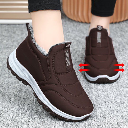 Gefütterte Winterstiefel für Damen und Herren, rutschfest