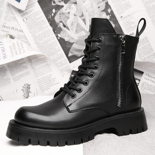 Herren-Stiefeletten, gefüttert, rutschfest, mit Plateau