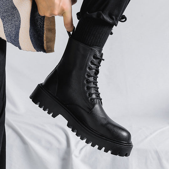 Klassische Herren-Stiefel, schwarz