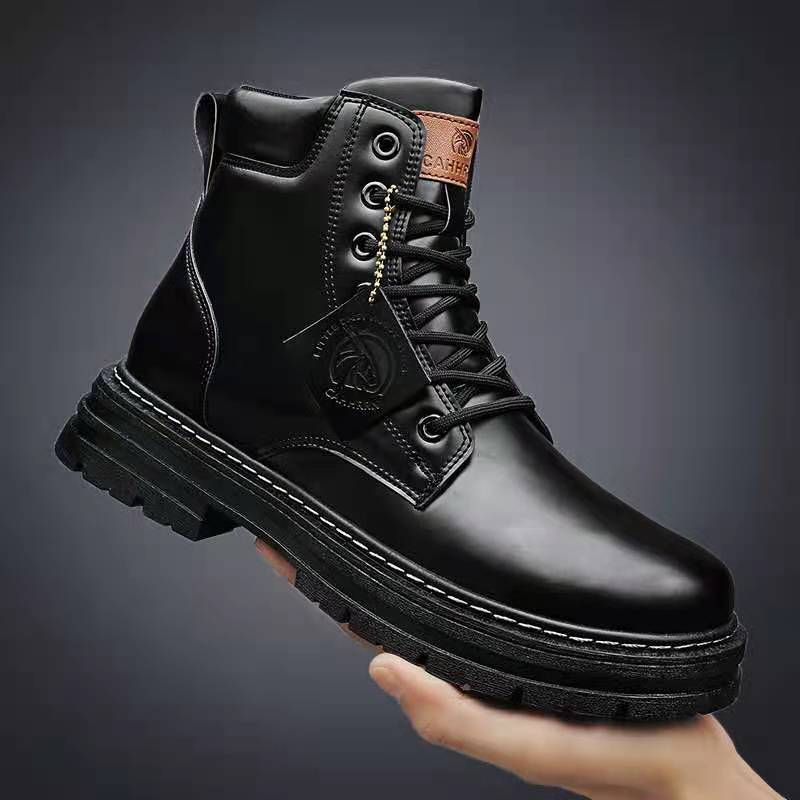 Gefütterte Herren-Winterstiefel, warm, rutschfest