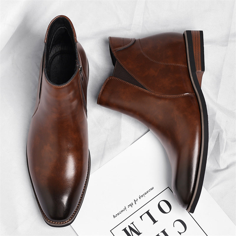 Gefütterte Chelsea-Stiefel mit Reißverschluss