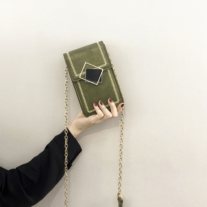 Damen modische Handytasche mit elegantem Kettenriemen Nord Taschen