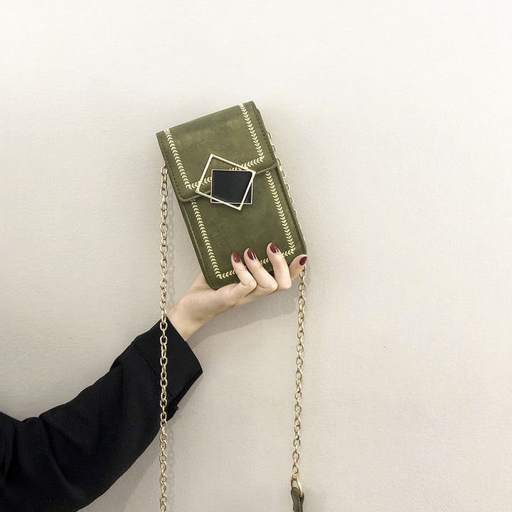 Damen modische Handytasche mit elegantem Kettenriemen Nord Taschen