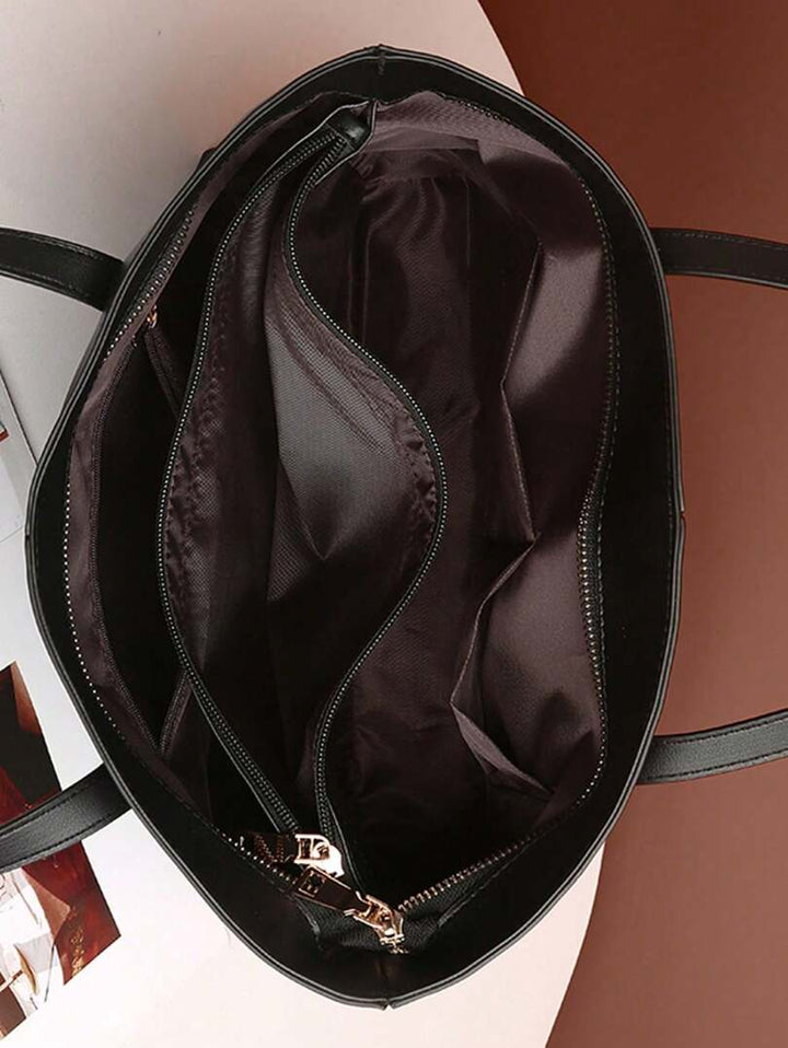 Nord Taschen | Große Leder-Tote-Tasche, Damen-Arbeitstasche mit Reißverschluss