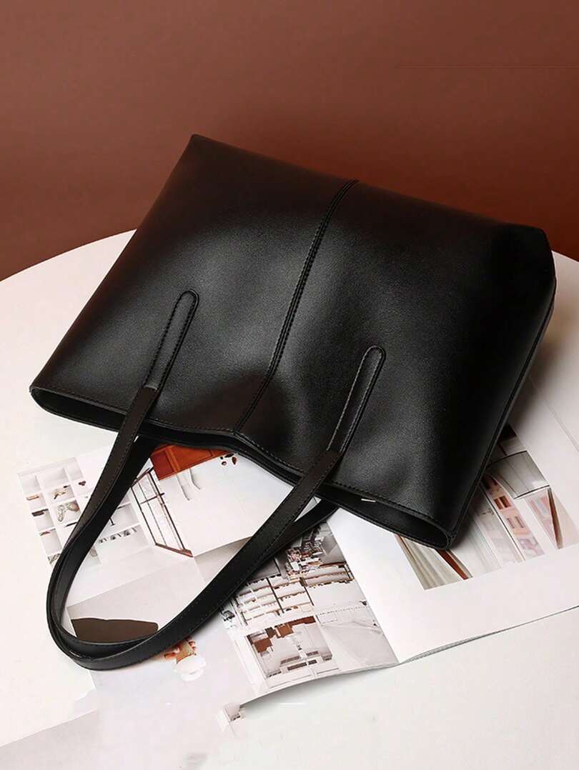 Nord Taschen | Große Leder-Tote-Tasche, Damen-Arbeitstasche mit Reißverschluss