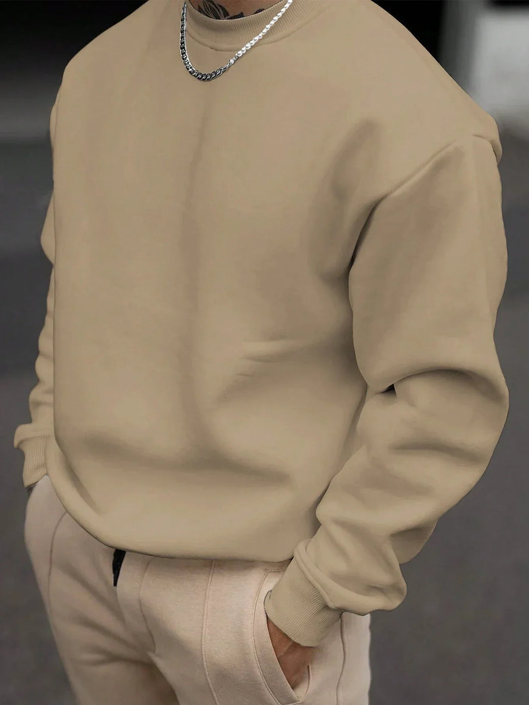 Herren Sweatshirt mit Rundhalsausschnitt - Vittorelli