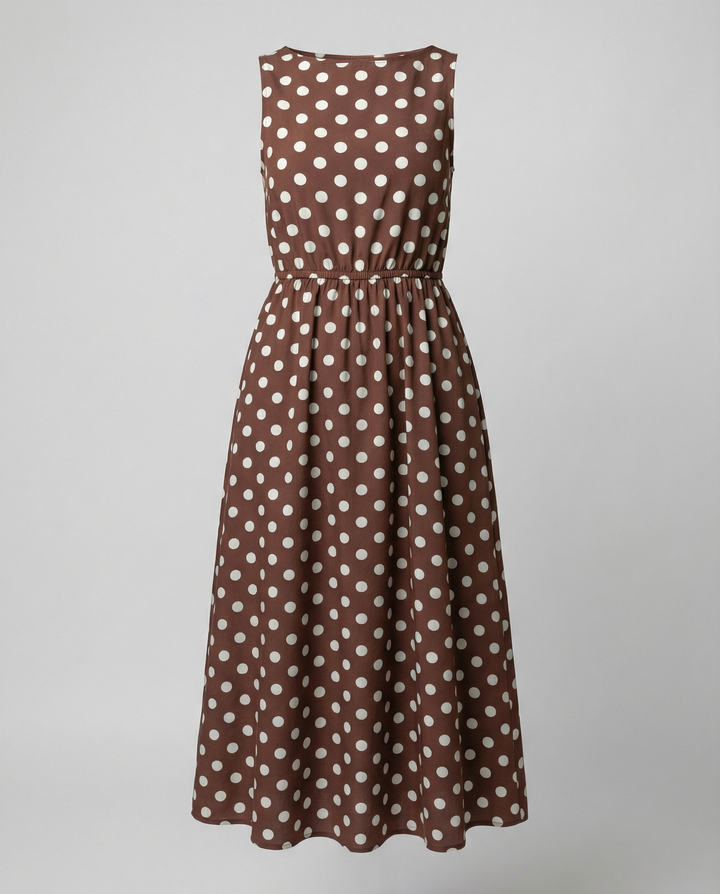 Elegantes Sommerkleid mit Pünktchen