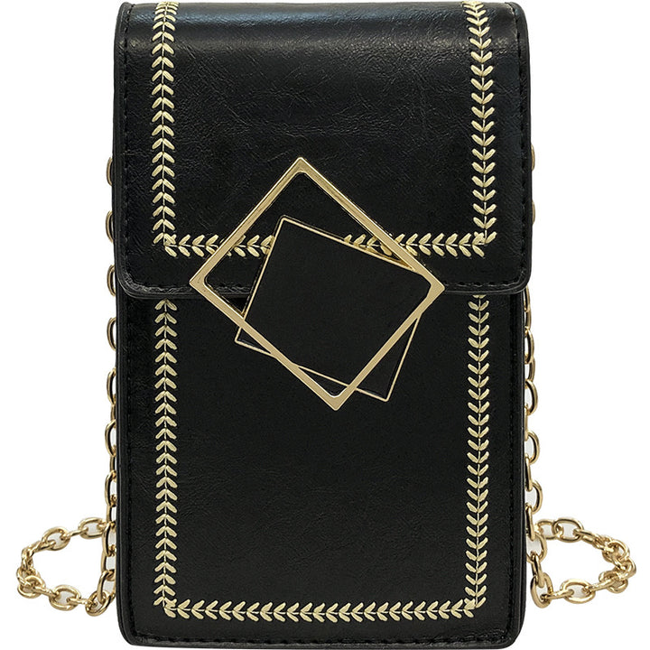 Damen modische Handytasche mit elegantem Kettenriemen Nord Taschen