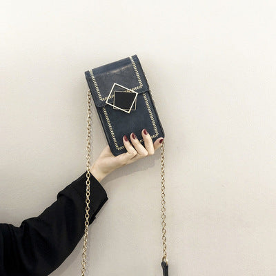 Damen modische Handytasche mit elegantem Kettenriemen Nord Taschen
