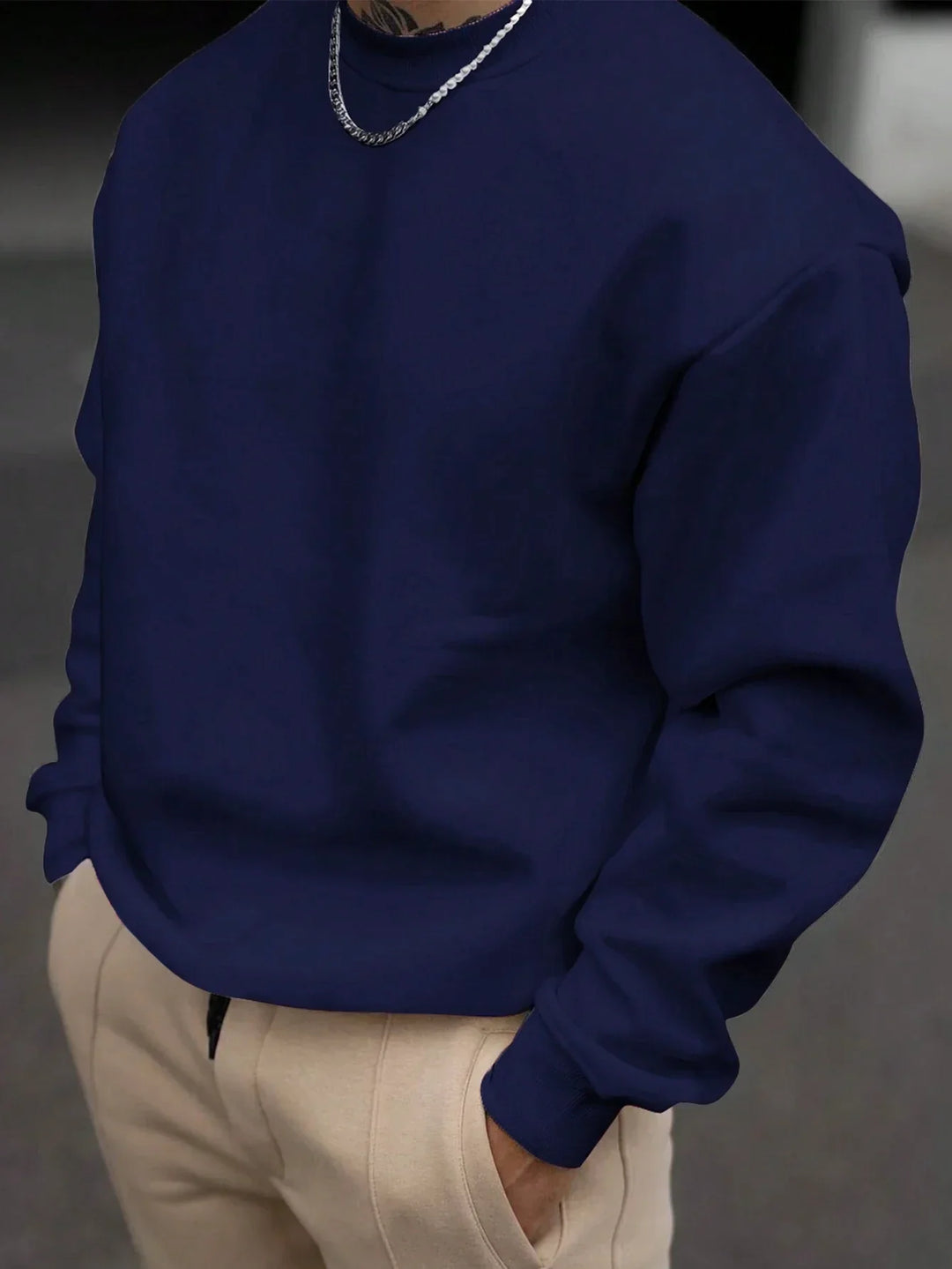 Herren Sweatshirt mit Rundhalsausschnitt - Vittorelli