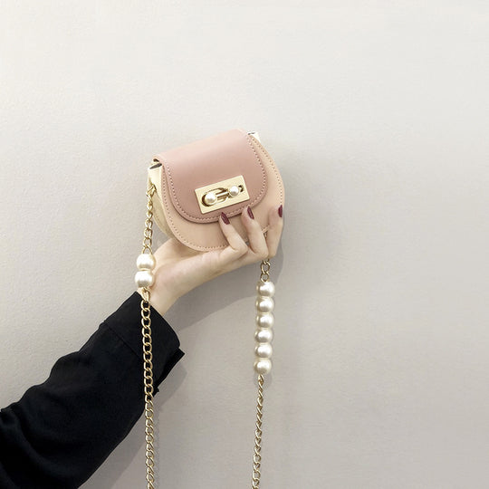 Damen Clutch-Tasche mit perlverziertem Kettenriemen und elegante Verschluss Nord Taschen