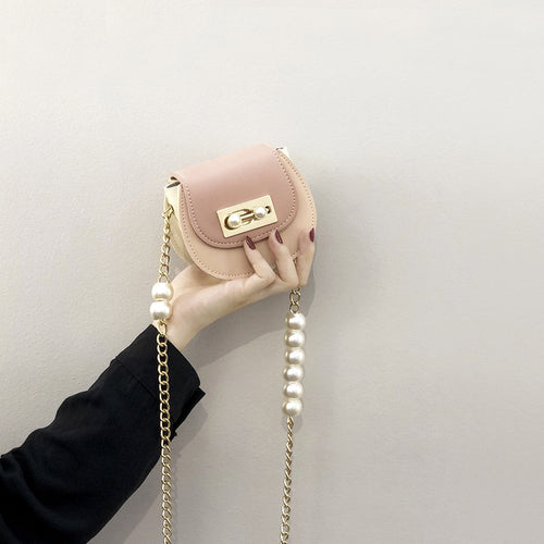 Damen Clutch-Tasche mit perlverziertem Kettenriemen und elegante Verschluss Nord Taschen
