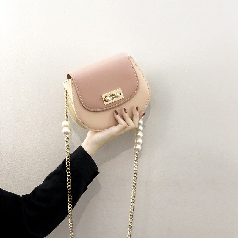 Damen Clutch-Tasche mit perlverziertem Kettenriemen und elegante Verschluss Nord Taschen