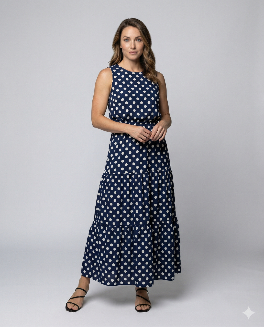 Elegantes Sommerkleid mit Pünktchen