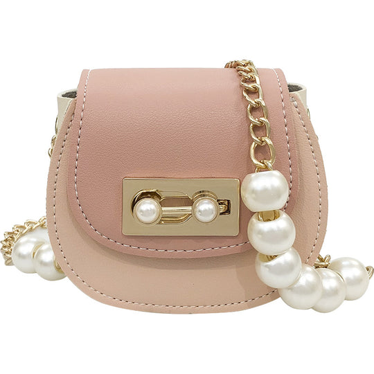 Damen Clutch-Tasche mit perlverziertem Kettenriemen und elegante Verschluss Nord Taschen