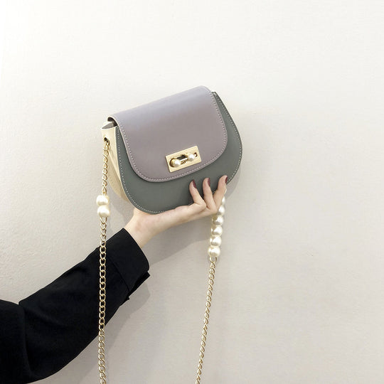 Damen Clutch-Tasche mit perlverziertem Kettenriemen und elegante Verschluss Nord Taschen