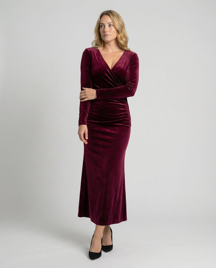 Elegantes Samt Bodycon Kleid